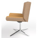 Review Upholstered Lounge Chair With 4 Star Chrome Base